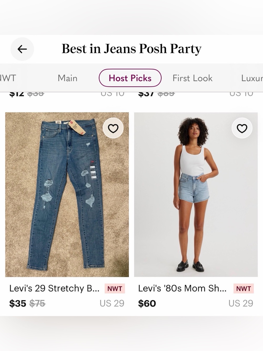 🎉 HOST PICK: Levi's '80s Mom Shorts - Light Blue Denim - Picture 4 of 10